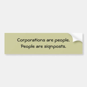 Adesivo Para Carro Corporaçõs e pessoas. As pessoas são signposts.