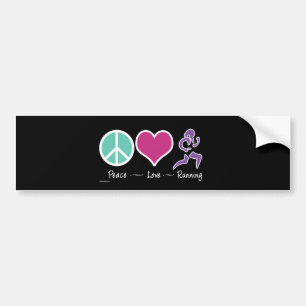 Adesivo Para Carro Corredor do amor da paz
