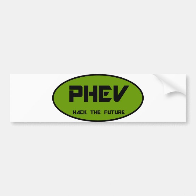 Adesivo Para Carro Corte de PHEV o futuro (Frente)