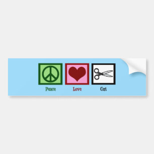 Adesivo Para Carro Corte do amor da paz