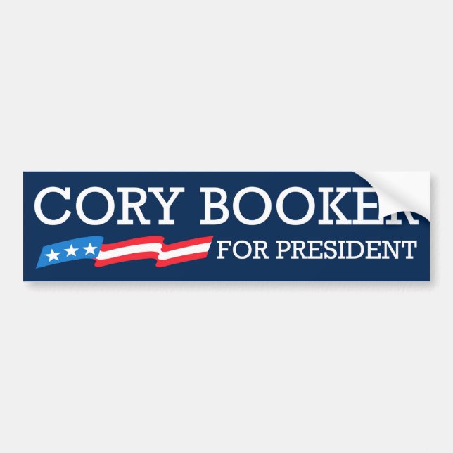Adesivo Para Carro Cory Booker para o presidente (Frente)
