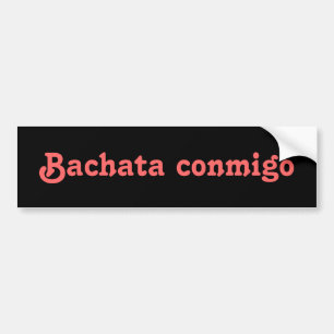 Adesivo Para Carro Costume Latin da dança da salsa de Bachata Conmig