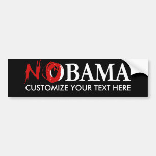 ADESIVO PARA CARRO COSTUME NOBAMA BUMPERSTICKER