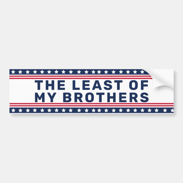 Adesivo Para Carro Cota de Jesus da Bíblia Anti-Trump (Frente)