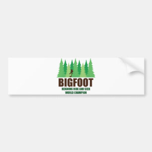 Adesivo Para Carro Couro cru de Bigfoot Sasquatch - e - procure o