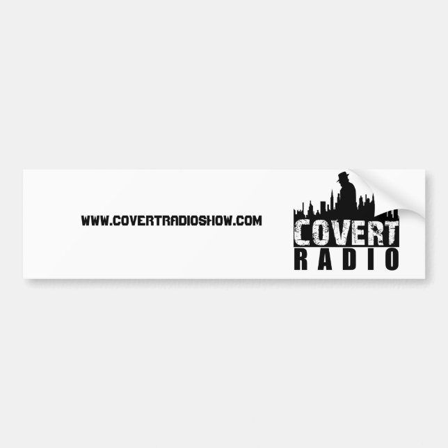 Adesivo Para Carro CovertR, www.covertradioshow.com (Frente)