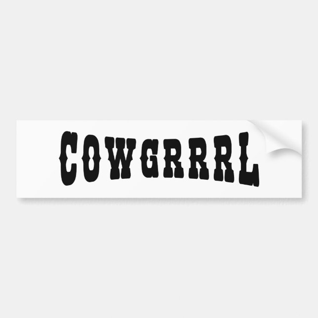 ADESIVO PARA CARRO COWGRRRL (Frente)