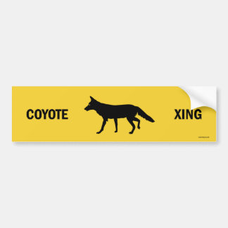 Adesivo Para Carro Coyote Crossing Bumper Sticker