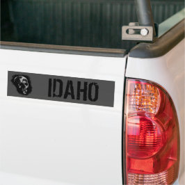 ADESIVO PARA CARRO CRÂNIO DE IDAHO PÁRA-CHOQUE