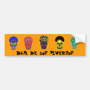 Adesivo Para Carro Crânios de Diâmetro de los Muertos