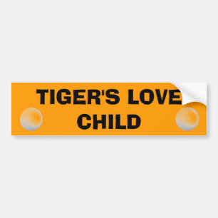 Adesivo Para Carro Criança de amor do tigre - carro de golfe