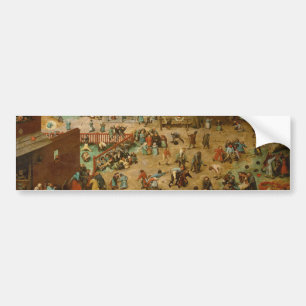 Adesivo Para Carro Crianças Jogando Jogos (Pieter Bruegel, o Velho)