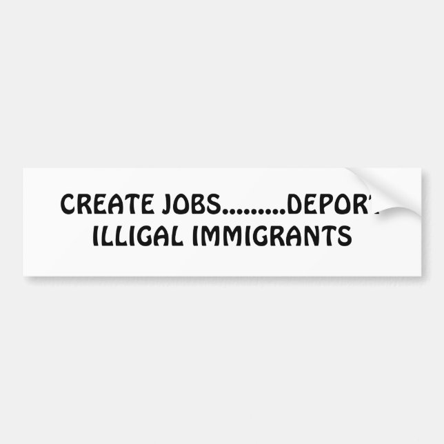 ADESIVO PARA CARRO CRIAR TRABALHOS ......... DEPORT IMIGRANTES DE (Frente)