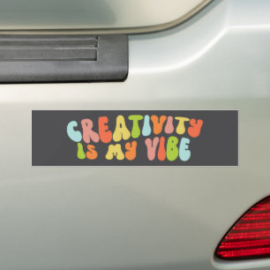 Adesivo Para Carro Criatividade De Groovy É A Minha Visão, Artista Cr