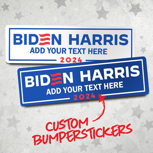Adesivo Para Carro Crie seu próprio Biden Harris 2024 (Custom Biden Harris Bumperstickers from Politiclothes.com
Choose PERSONALIZE > ENTER TEXT or EDIT )