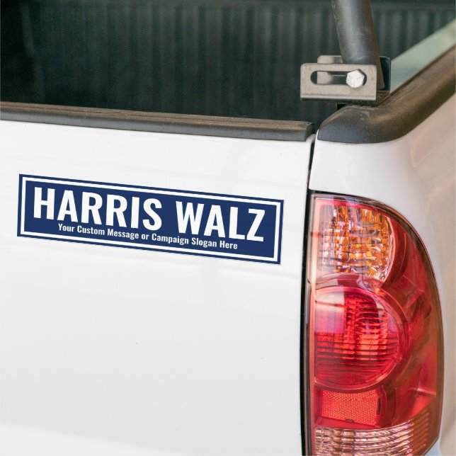 Adesivo Para Carro Crie seu próprio Harris Walz 2024 (No caminhão)