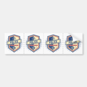 Adesivo Para Carro Crista do departamento da polícia