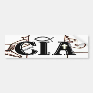 ADESIVO PARA CARRO CRISTÃO DO CIA NO ACRÔNIMO DA AÇÃO