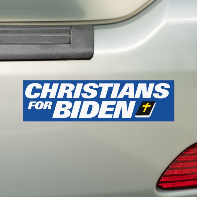 Adesivo Para Carro Cristãos para Biden 2024 (No carro)