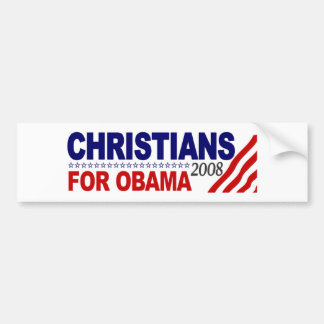 Adesivo Para Carro Cristãos para Obama