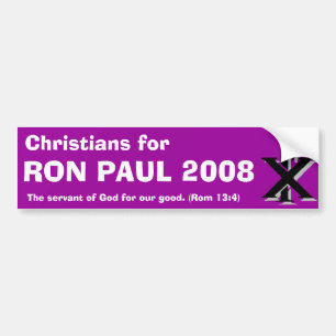 Adesivo Para Carro Cristãos para Ron Paul