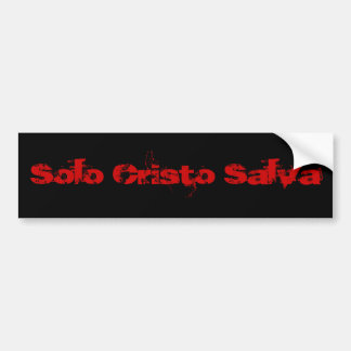 Adesivo Para Carro Cristo de solo Salva (Rojo/negro)
