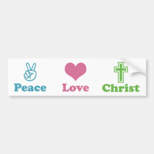 Adesivo Para Carro Cristo do amor da paz