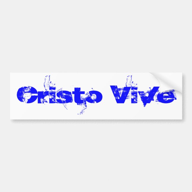 Adesivo Para Carro Cristo Vive (Frente)