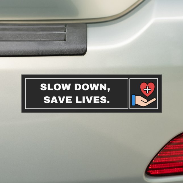 Adesivo Para Carro Critical Black & Red Iconic Bumper Sticker (No carro)