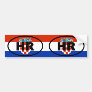 Adesivo Para Carro Croácia HR