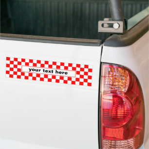 Adesivo Para Carro Croatia Hrvatska Checkered Name Monogram