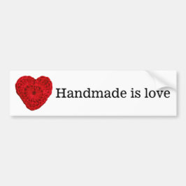 Adesivo Para Carro Crochet Yarn Heart Handmade Is Love