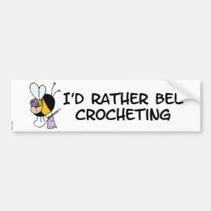 Adesivo Para Carro crocheting da abelha da preferencialmente