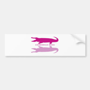 Adesivo Para Carro Crocodilo Reflexão Roxo)