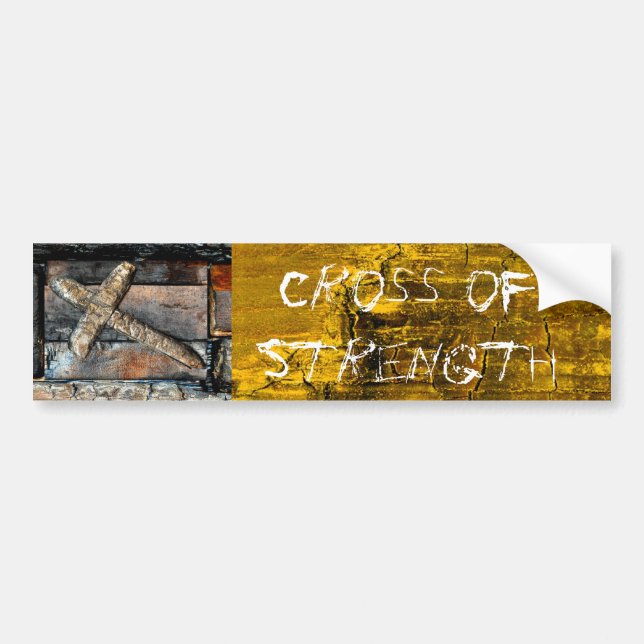 Adesivo Para Carro Cruz de Força (Frente)