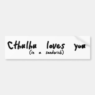 Adesivo Para Carro Cthulhu ama-o