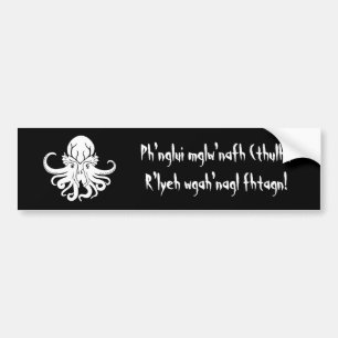 Adesivo Para Carro Cthulhu Fhtagn