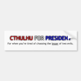 Adesivo Para Carro Cthulhu para o presidente autocolante no vidro