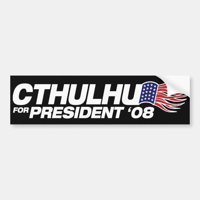 Adesivo Para Carro Cthulhu para o presidente autocolante no vidro (Frente)