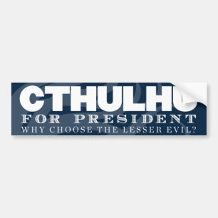 Adesivo Para Carro Cthulhu para o presidente autocolante no vidro