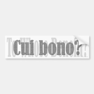 Adesivo Para Carro Cui bono?