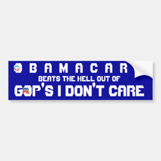 ADESIVO PARA CARRO CUIDADO DE OBAMACARE V. GOP FAZER NÃO