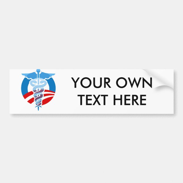 Adesivo Para Carro Cuidado de Pro-Obama (Frente)