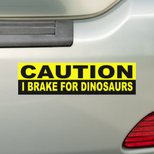 ADESIVO PARA CARRO CUIDADO, EU TRAVO DINOSSAUROS