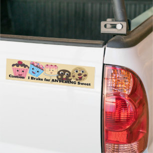 Adesivo Para Carro Cuidado, freio para qualquer coisa doce