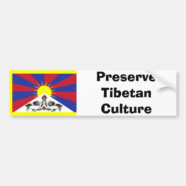 Adesivo Para Carro Cultura do tibetano da conserva (Frente)