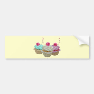 Adesivo Para Carro Cupcakes da cereja