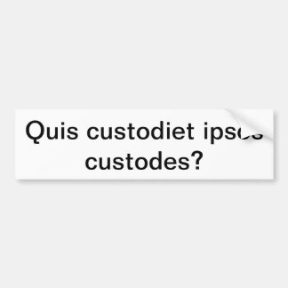Adesivo Para Carro Custodes dos ipsos do custodiet de Quis?