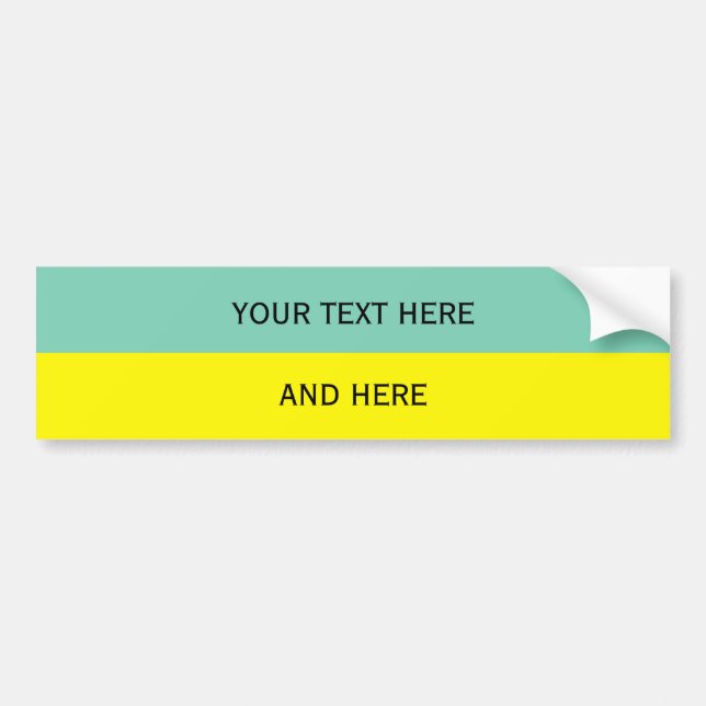 Adesivo Para Carro Custom your text, image & background color (Frente)