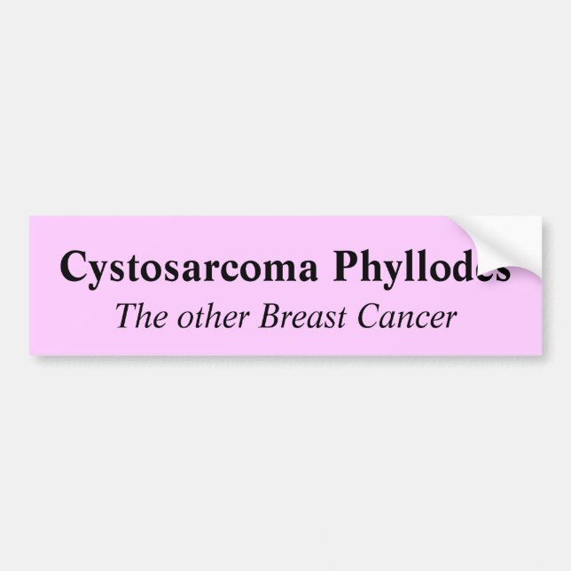 Adesivo Para Carro Cystosarcoma Phyllodes, o outro cancro da mama (Frente)